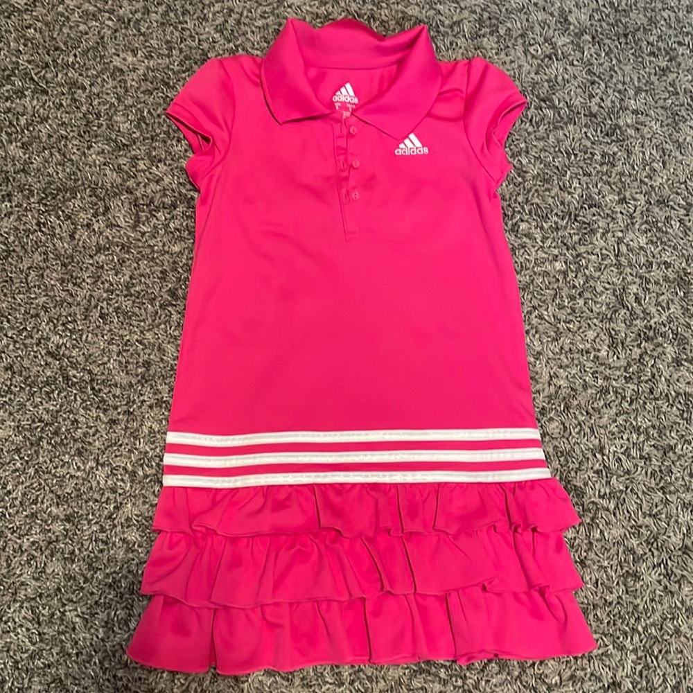 Adidas pink girls tennis dress. Like new condition!